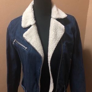 Gap denim Sherpa jacket